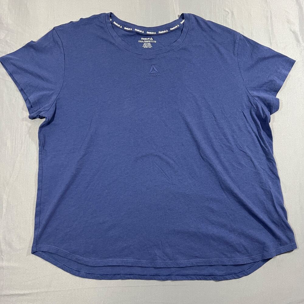 Reebok Navy Blue T-Shirt XXXL Athletic Casual Short Sleeve Logo Tee